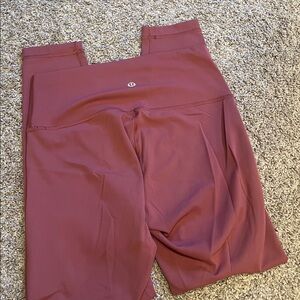 Lululemon Mauve High-Waisted Leggings